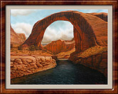 Rainbow Bridge, Lake Powell - Oil on Canvas